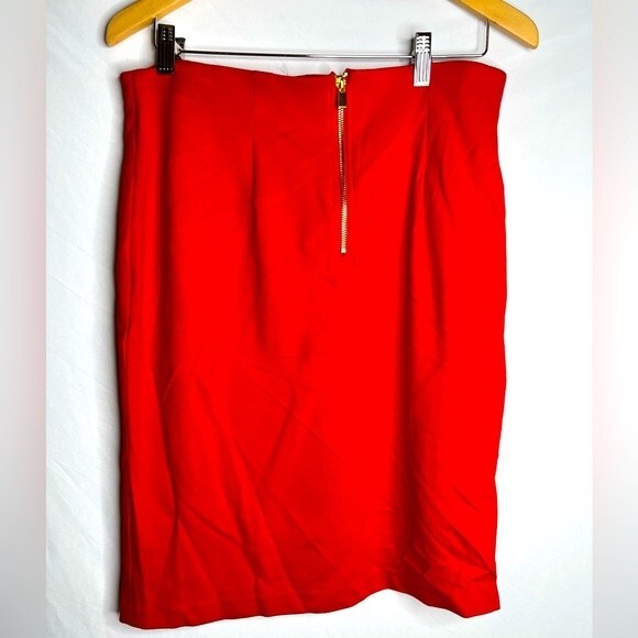 NWT Premise Studio Red Knit Midi Skirt Size 10 - Picture 2 of 15